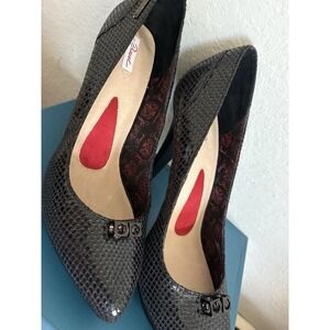 Diesel Rare Vintage Y2K  Snake Embossed Stilettos W/ Etched Artwork Sole EU 41